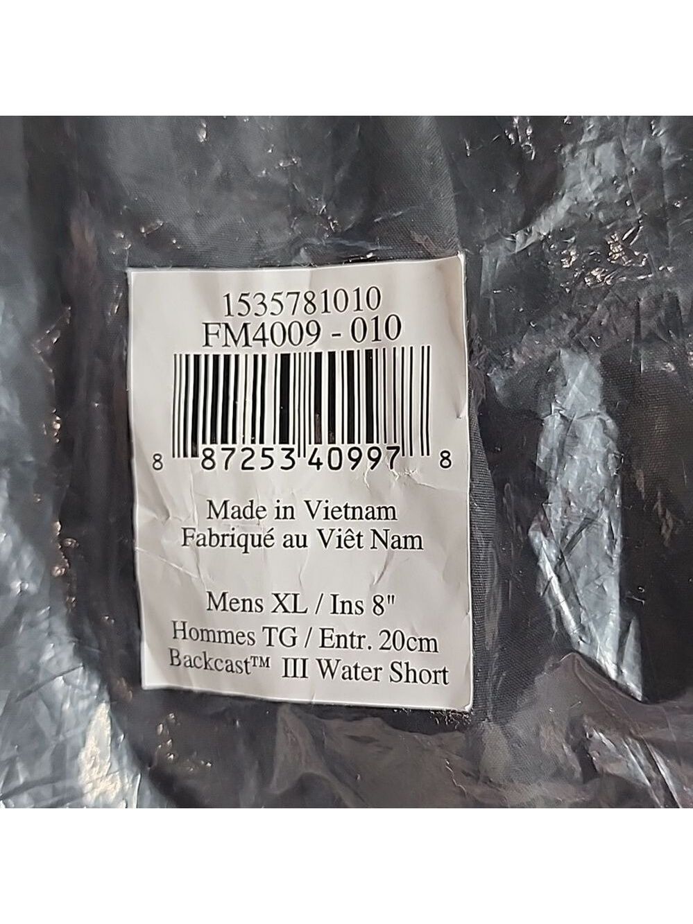 2666 NWT Men’s PFG Backcast III Water Shorts Size XL 8" Inseam Black - Picture 4 of 8